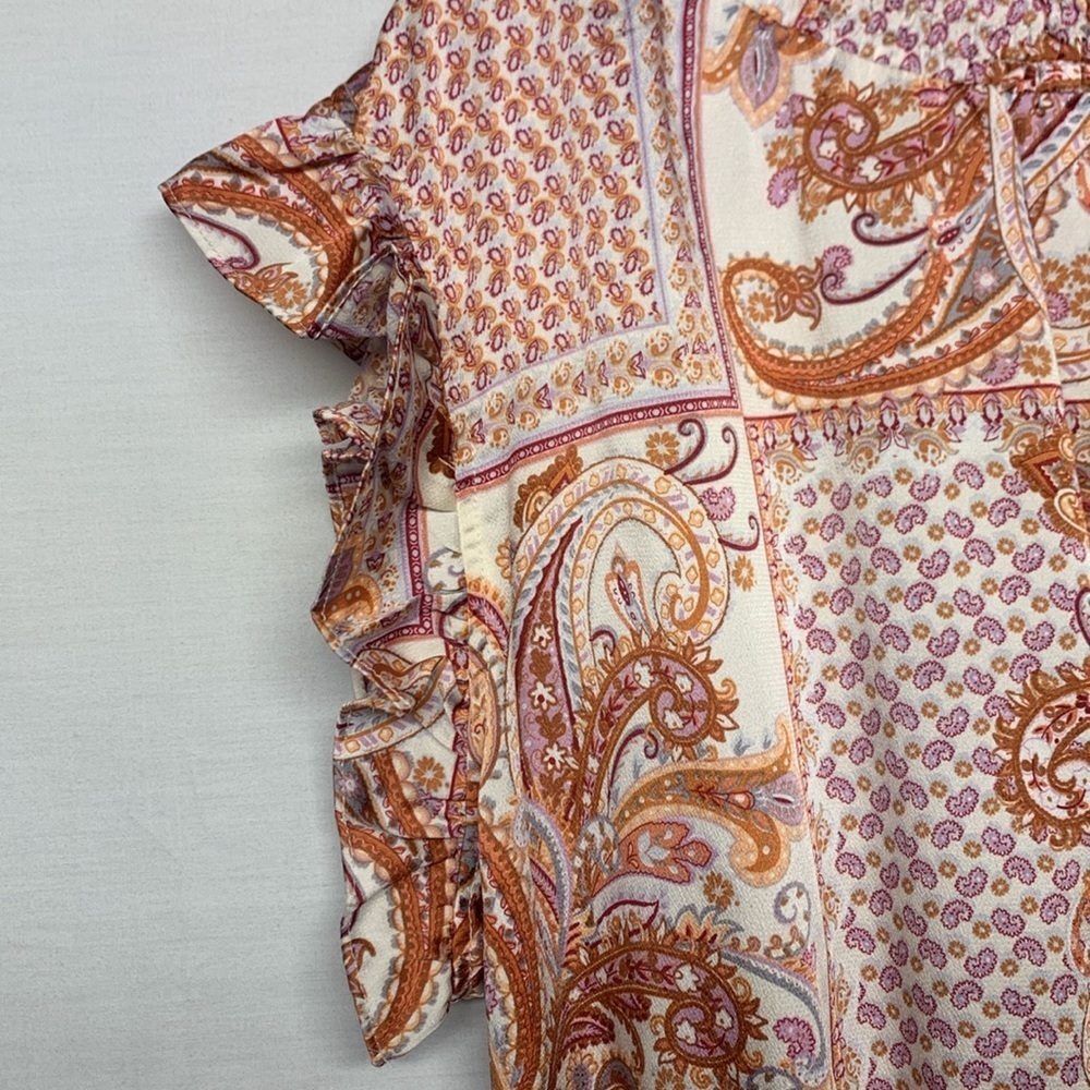 Hayden Paisley Ruffle Blouse - Picture 5 of 10